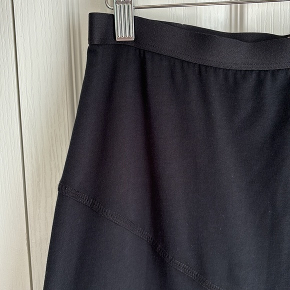 J. Jill Pima Cotton Black Midi Length Skirt. Size Small. Pull on style - Picture 2 of 5